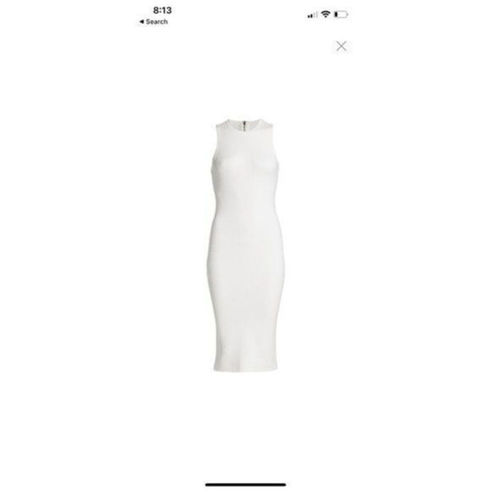 Alice + Olivia Brooklynne Ribbed midi dress size large NWT - Picture 6 of 9